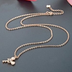 Necklace s925 sterling silver-encrusted drill year